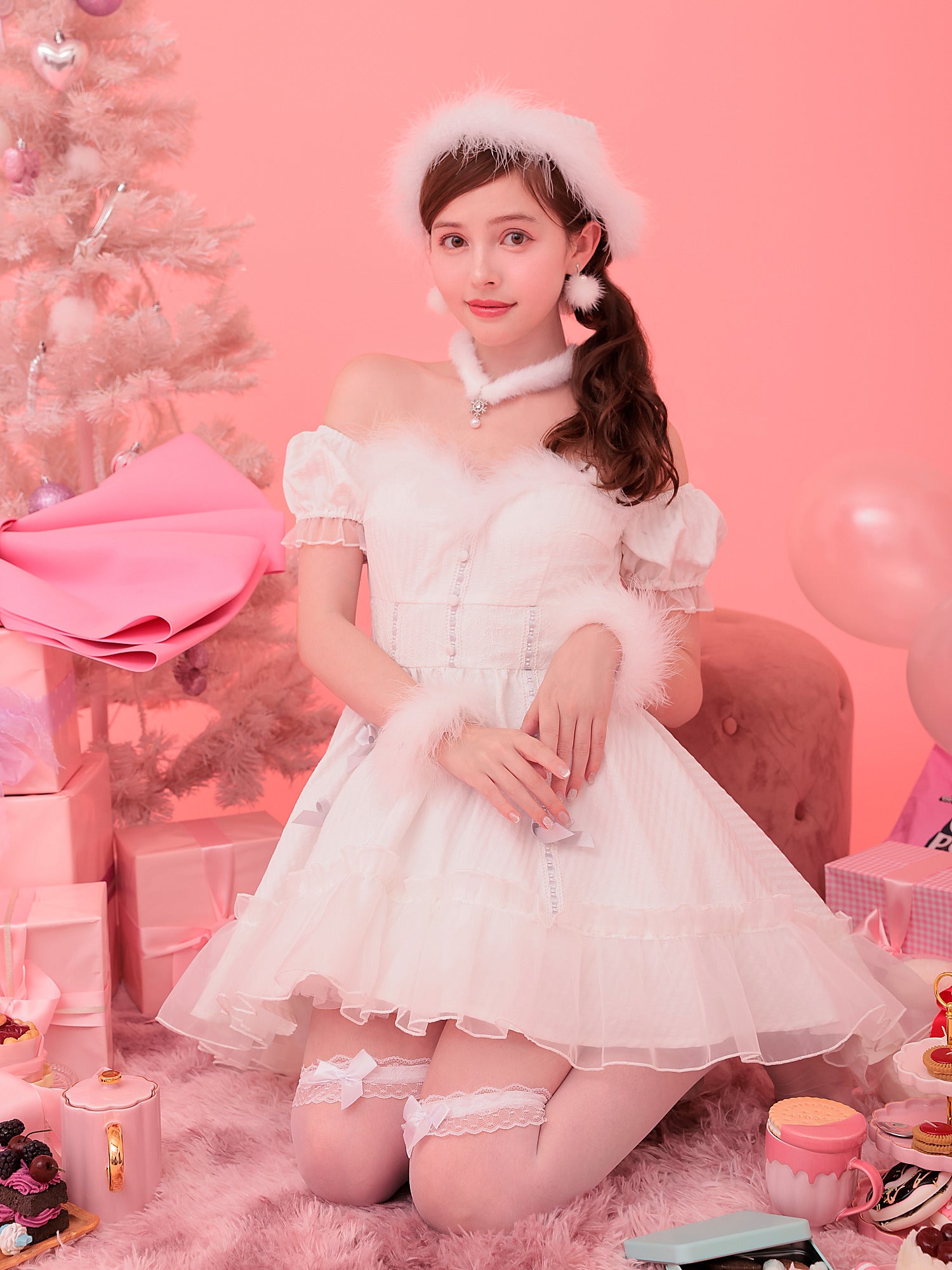 【2点セット】Rose White ローズホワイト サンタ vcsst-240320-2d