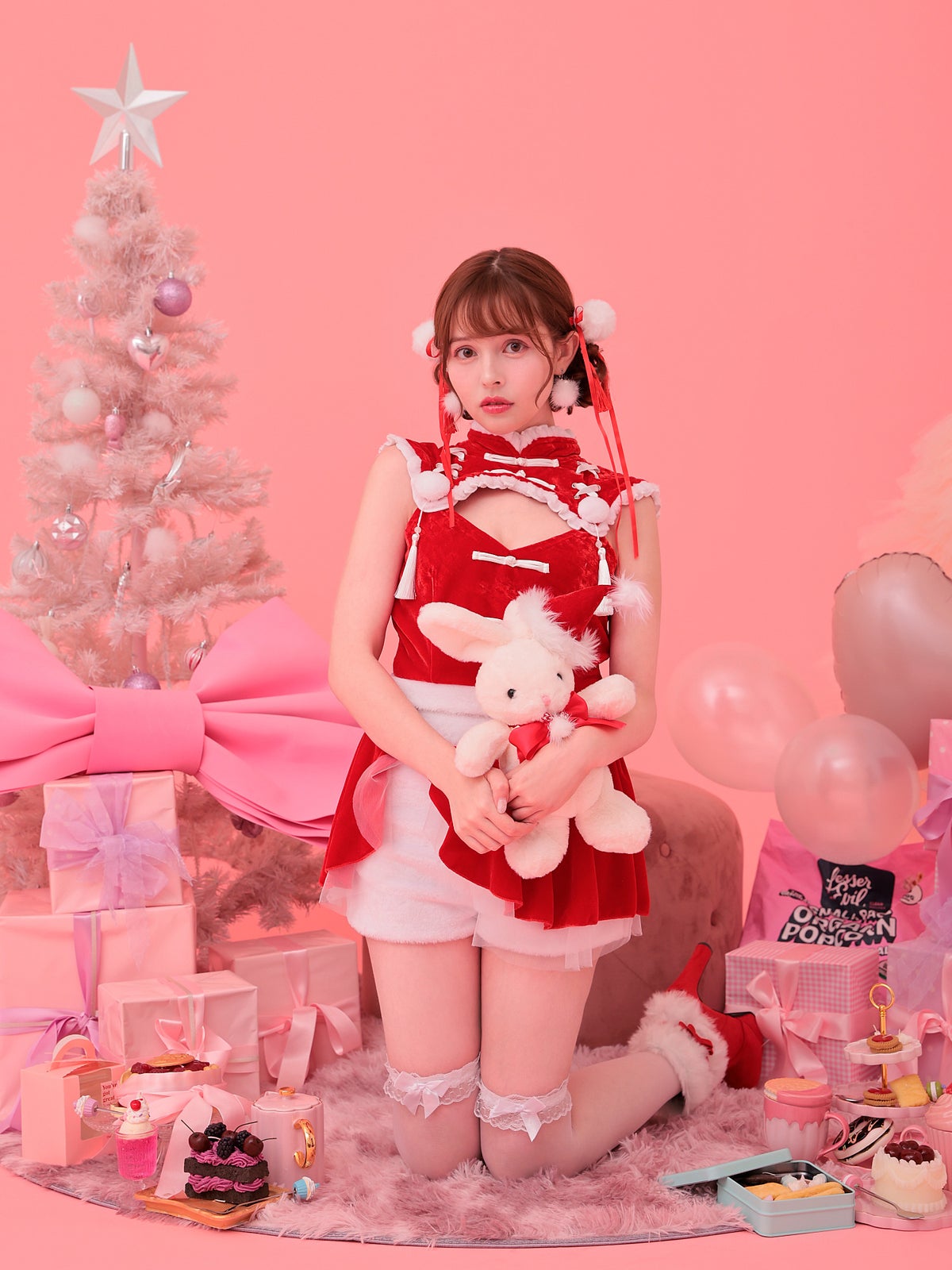 【3点セット】merry bell china メリーベル チャイナ サンタ vcsst-23978
