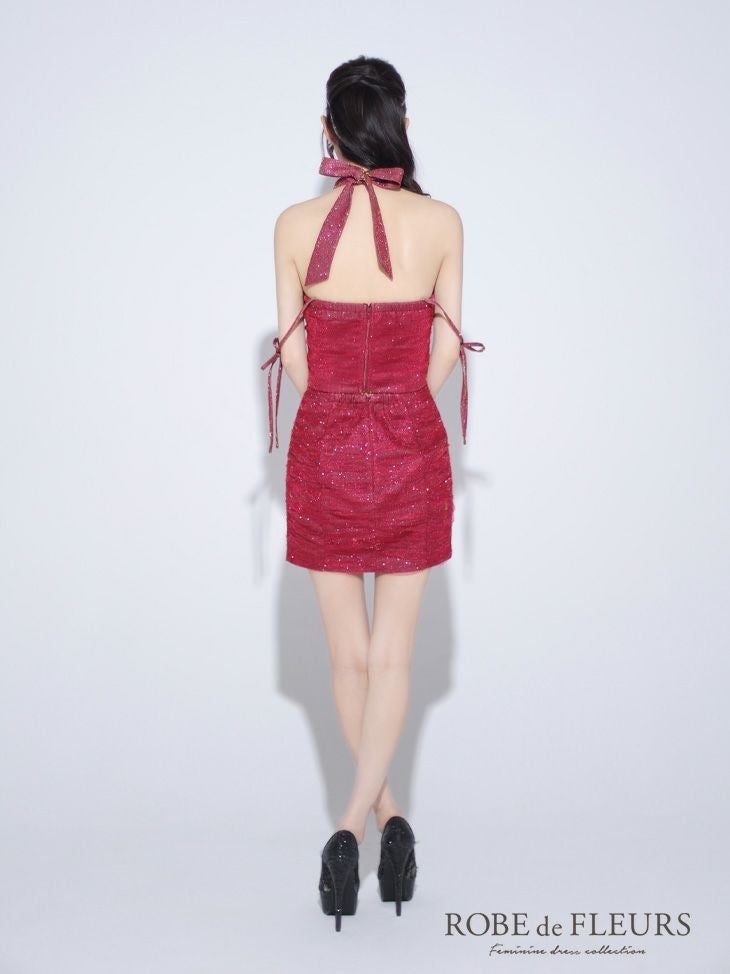 ROBE de FLEURS ローブドフルール バレエコアミニリボンラメチュール