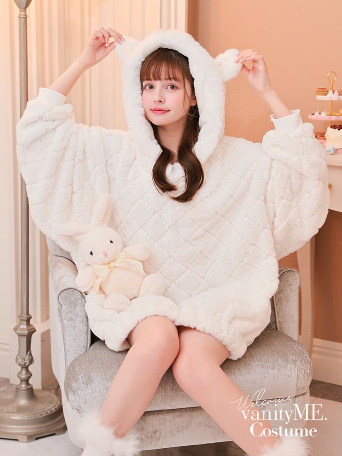 レビューを書く - ふわふわ＆もこもこ シロクマパーカー ホワイト