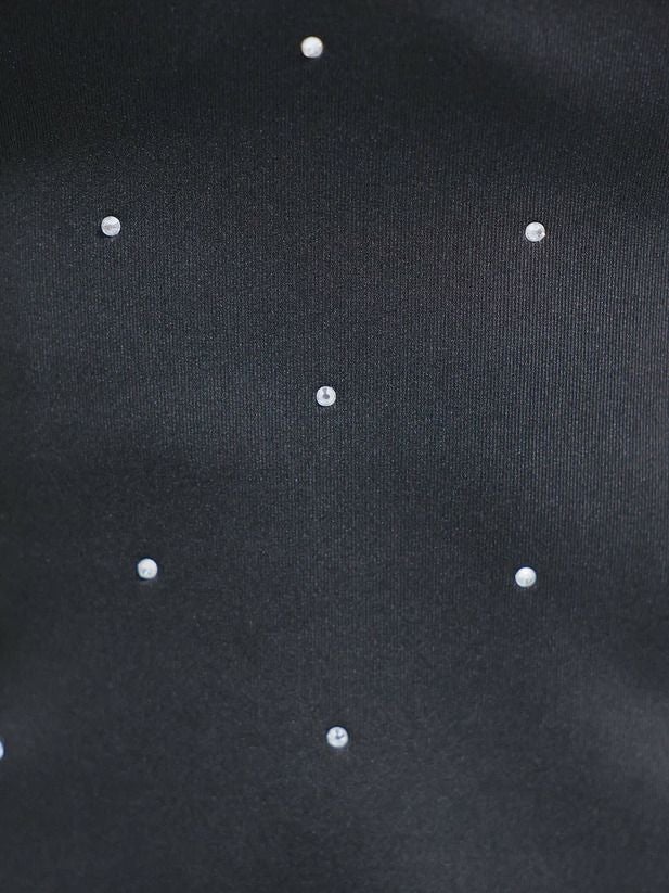 AngelR エンジェルアール シフォンショルダーオフショルVカットビジュータイトマイクロミニドレス ホワイト ar25801-2