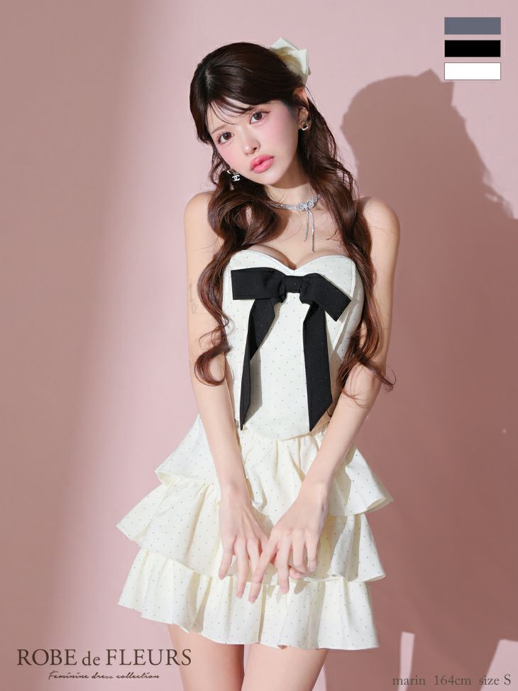 8月中旬頃入荷予定】ROBE de FLEURS ローブドフルール ビッグリボン