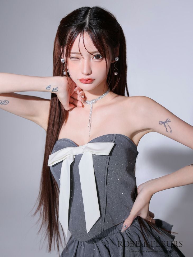 8月中旬頃入荷予定】ROBE de FLEURS ローブドフルール ビッグリボン