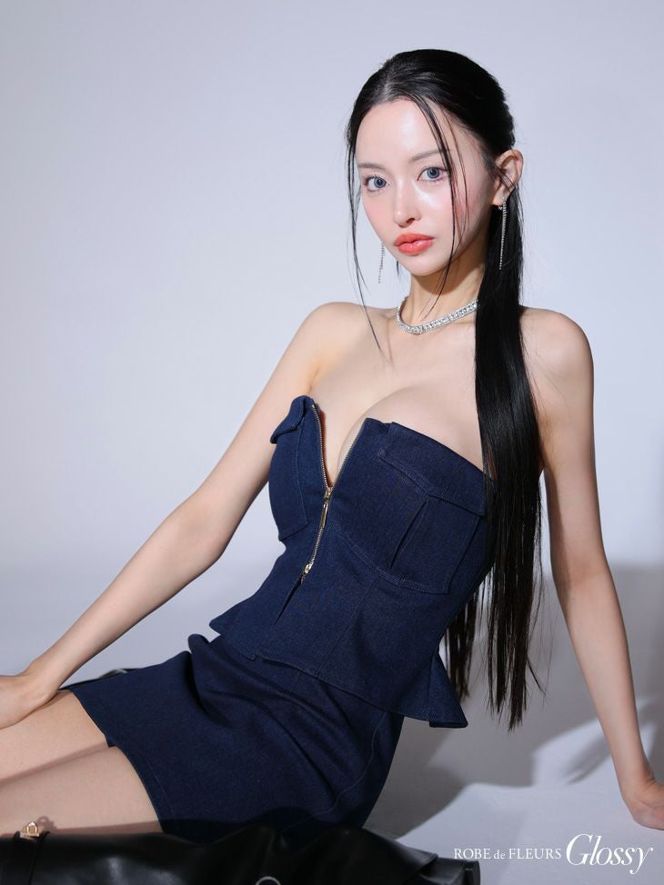 Glossy ローブドフルールグロッシー センタージップペプラム