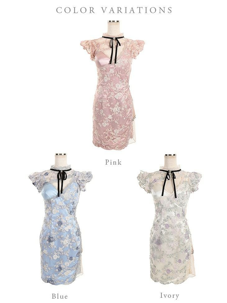 ROBE de FLEURS ローブドフルール Airy Bouquet Dress エアリーブーケミニドレス fm2137-s25