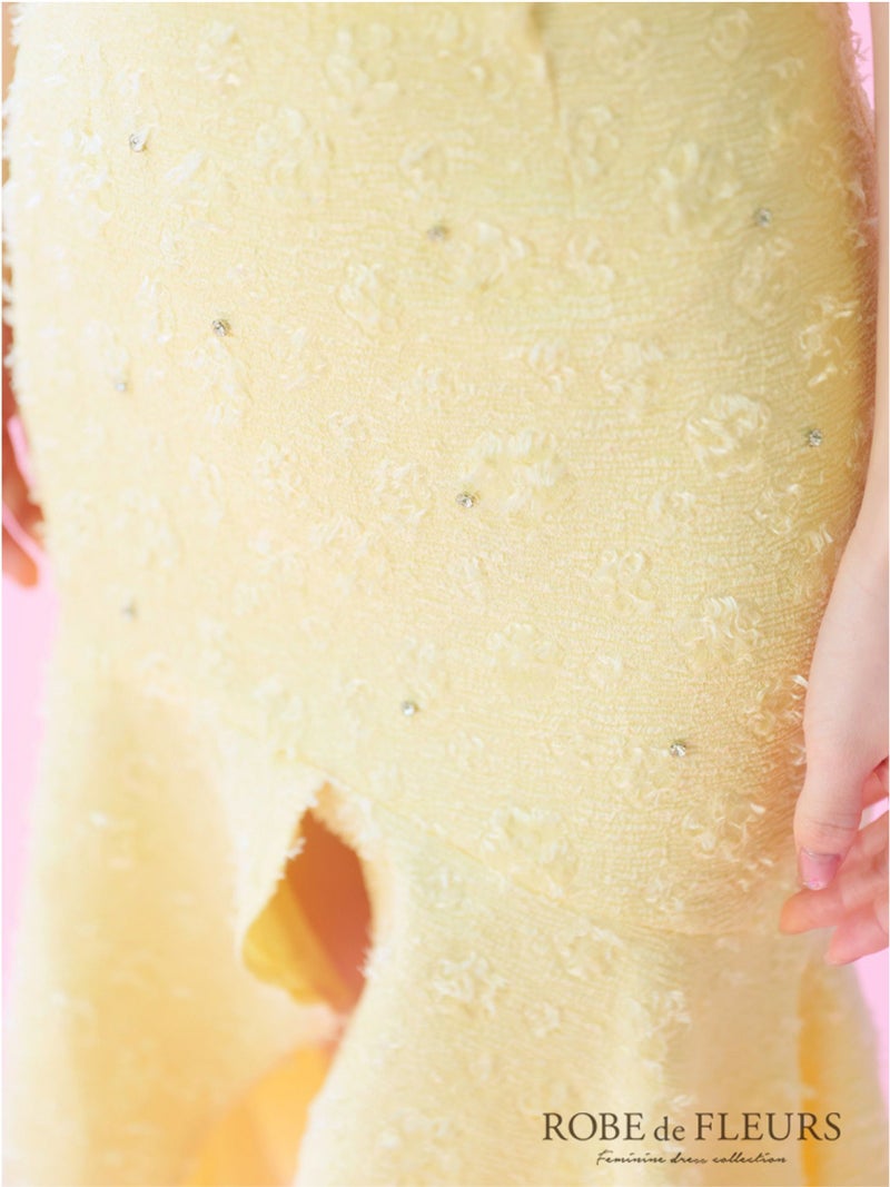 ROBE de FLEURS ローブドフルール ジャガードチュールマーメイドセットアップキャバドレス fm3451-c