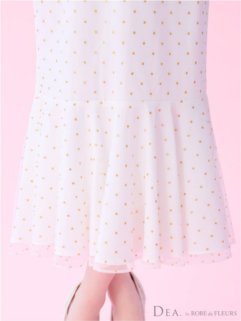 DEA. ディア バイ ローブドフルール ドットチュールマーメイドキャミキャバドレス de3380-c