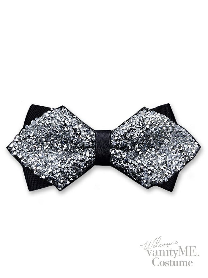 クリスタルビジューバイカラーリボン蝶ネクタイ チョーカー vcsit-2488-2