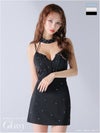 Glossy ローブドフルールグロッシー チョーカーデザインバストカットビジューミニキャバドレス gl3918-c