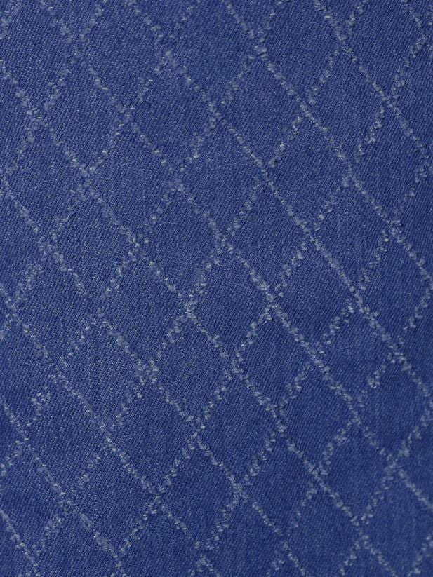 AngelR エンジェルアール デニムデザインオフショルダーパフスリーブウエストカットボタンチェーンショルダーマイクロミニドレス [ブルー/ネイビー] ar25825