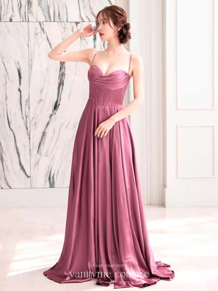 vanityME.couture. バニティーミークチュール サテン バストドレープ