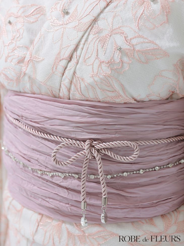 ROBE de FLEURS ローブドフルール Sheer floral embroidered lace yukata シアーフローラルレース浴衣 fm4220-c