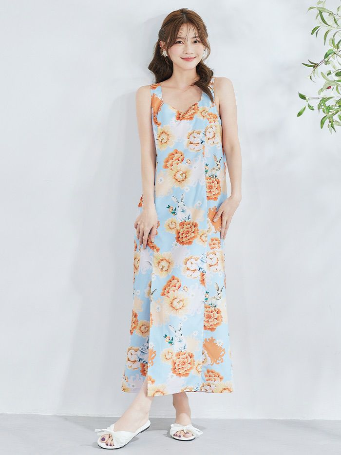 4点セット】Malymoon マリームーン メルヘンバニー橙花2way浴衣 mlyk