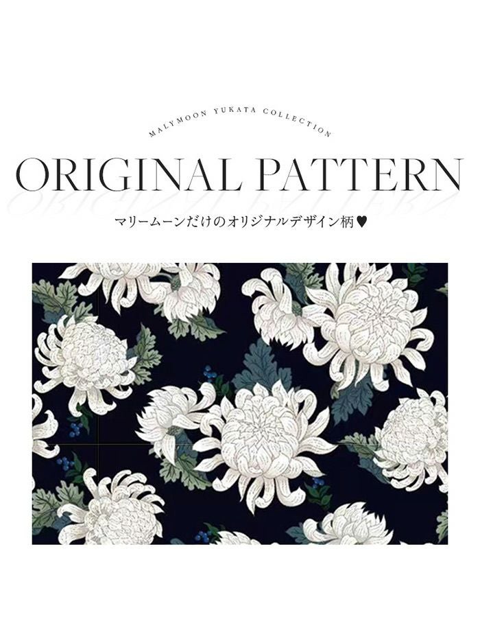 【4点セット】Malymoon マリームーン サマーリーフフラワー2way浴衣 mlyk-25-10319