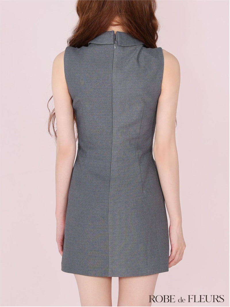 ROBE de FLEURS ローブドフルール ジューシアーチュールタイトミニキャバドレス fm3447-c