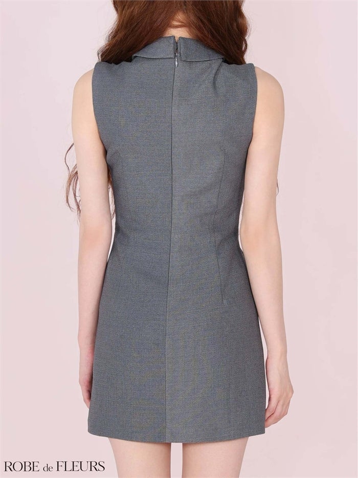 ROBE de FLEURS ローブドフルール ビジューシアーチュールタイトミニキャバドレス fm3447-c