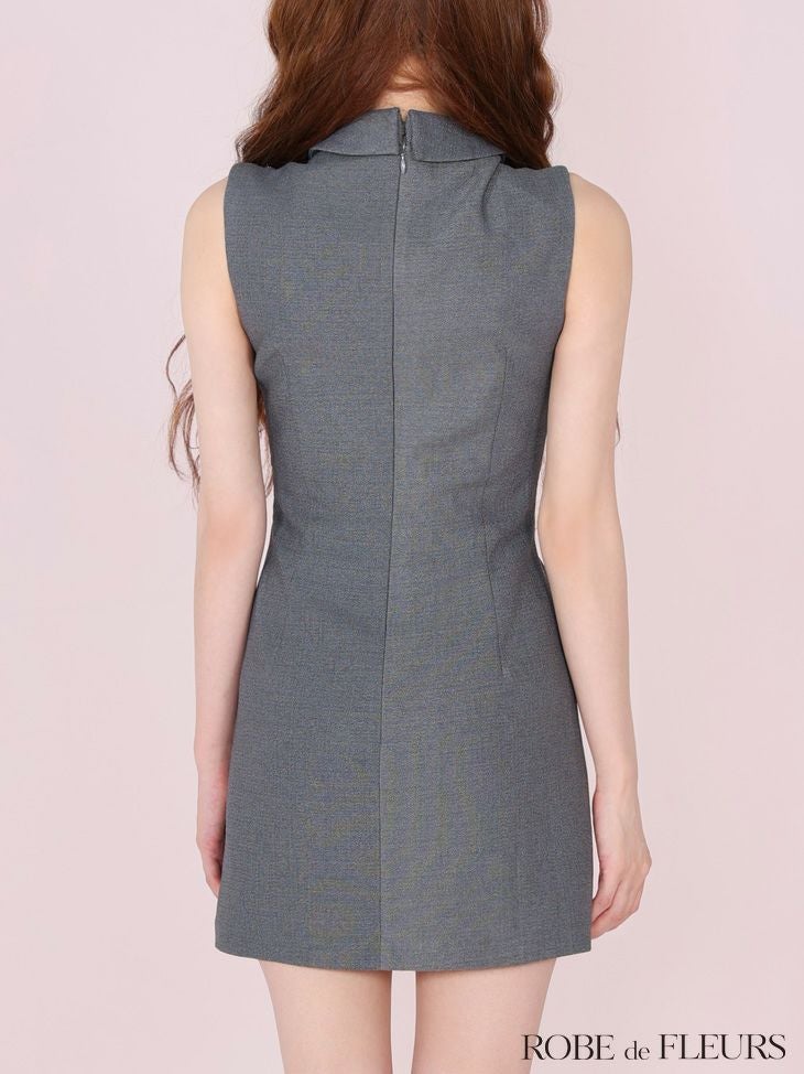 ROBE de FLEURS ローブドフルール ジューシアーチュールタイトミニキャバドレス fm3447