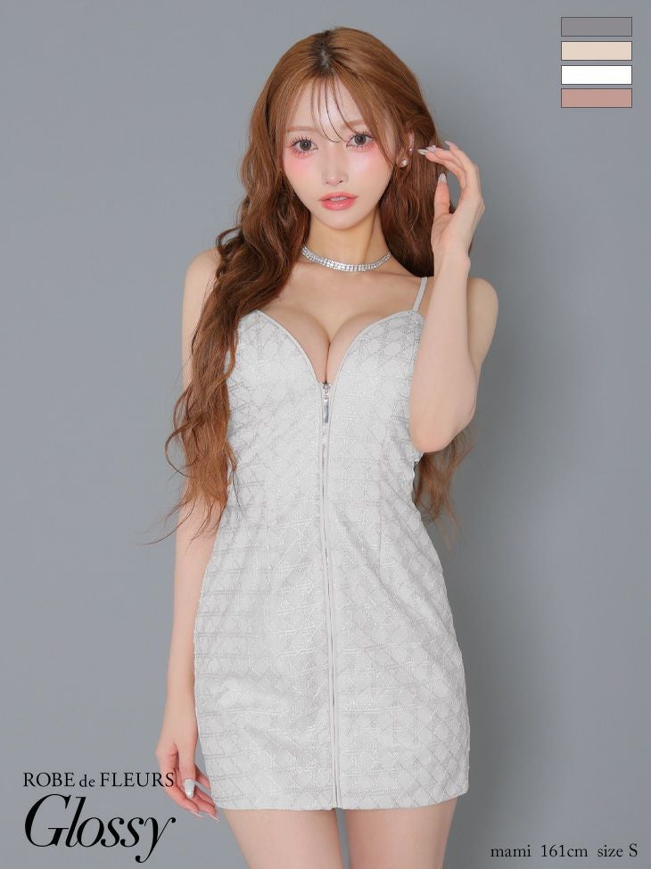 Glossy ローブドフルールグロッシー バックカットセンタージップミニ