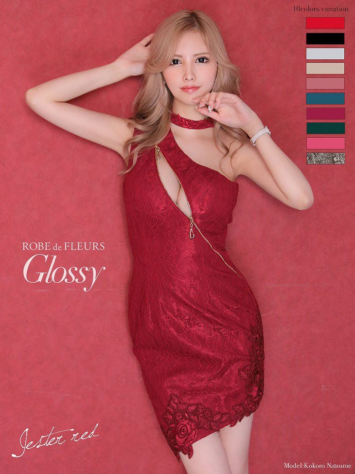 ROBE de FLEURS SALE】 Glossy ローブドフルール グロッシー ジッパー