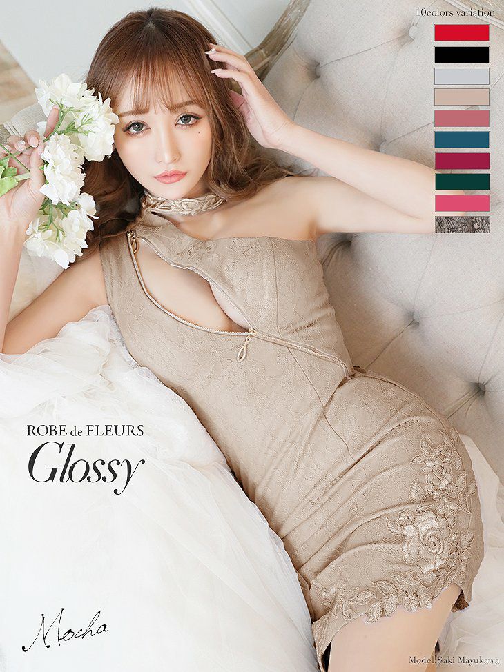 ROBE de FLEURS SALE】 Glossy ローブドフルール グロッシー ジッパー