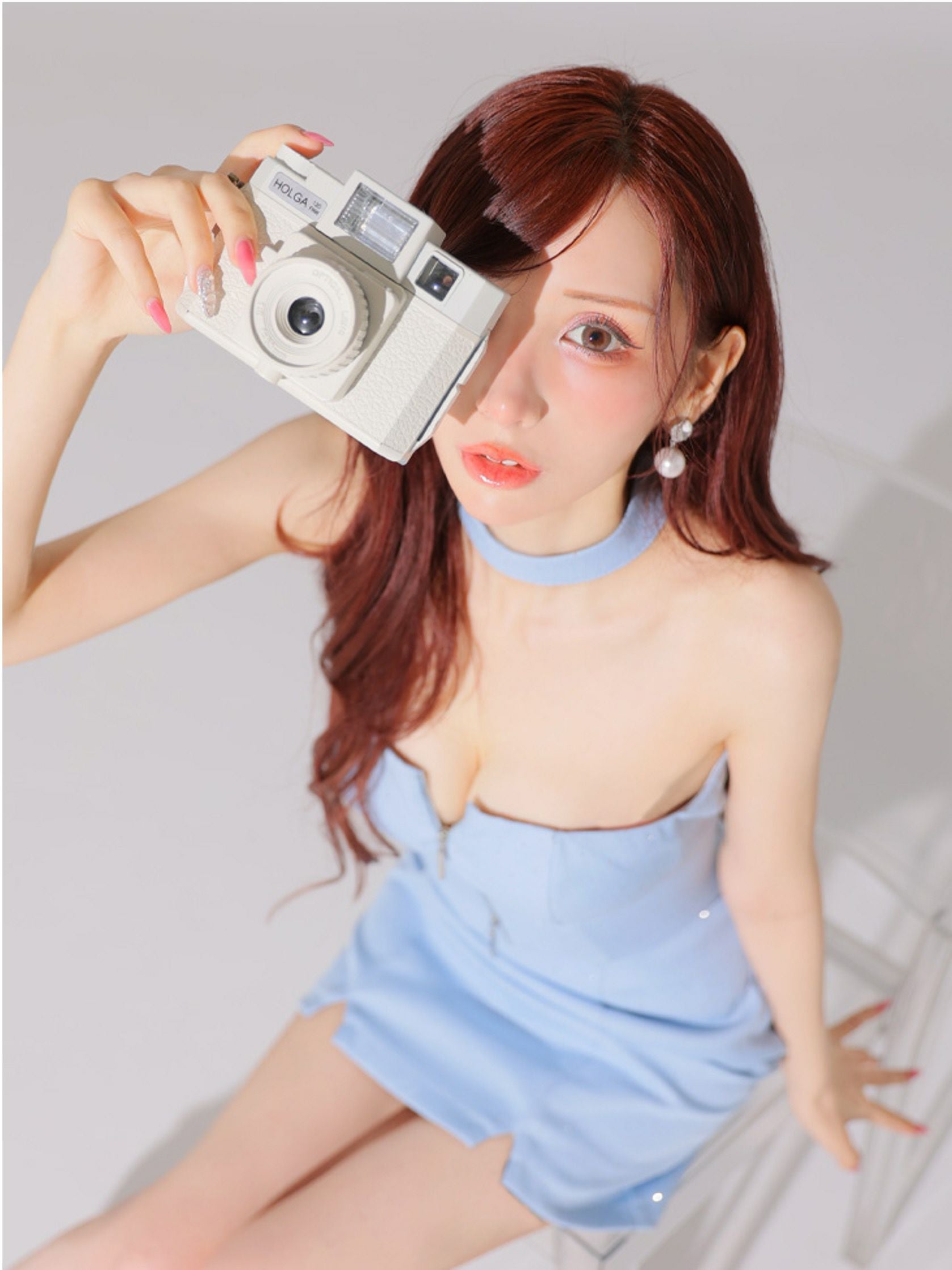 Glossy ローブドフルールグロッシー ストーンツイードセンタージップ