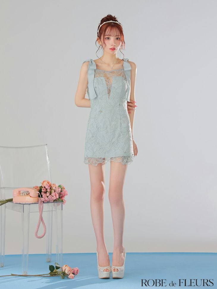 ROBE de FLEURS ローブドフルール 【XSサイズあり】ショルダーリボン