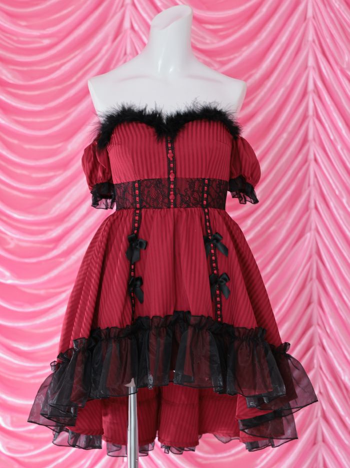 【2点セット】Gothic Bride Bunny. ゴシックブライドバニー #LadyRed レッド [チロルちゃん着用] vcsbn-240320-3c-ch