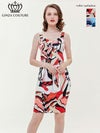 ERUKEI エルケイ タイト・ジオメトリック柄・プリント・ミニドレス・ワンピース ek-e31202