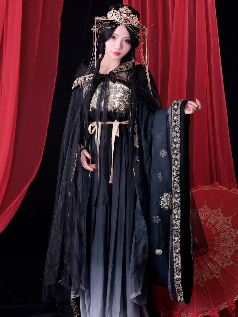 【4点セット】西太后｜中国コスプレ・漢服衣装 ブラック vcsot-25044-1-ja