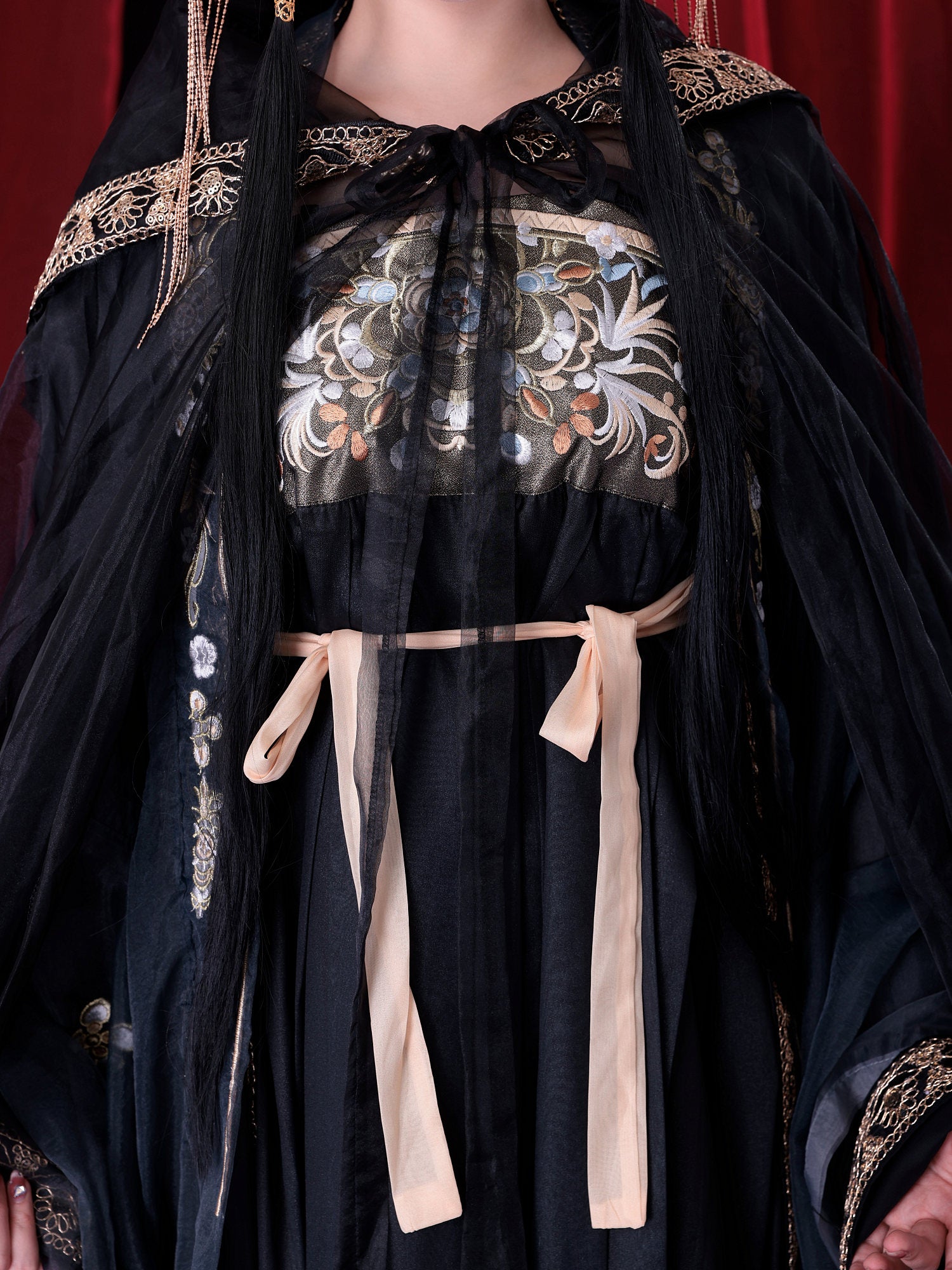 【4点セット】西太后｜中国コスプレ・漢服衣装 ブラック vcsot-25044-1-ja