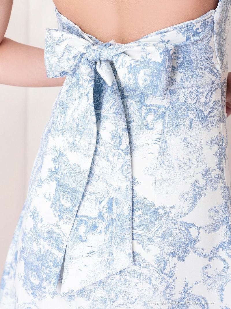 Andy アンディ ホルターネック ボタニカルフラワー 花柄 フロントジップ フレア ミニドレス ワンピース an-on2943