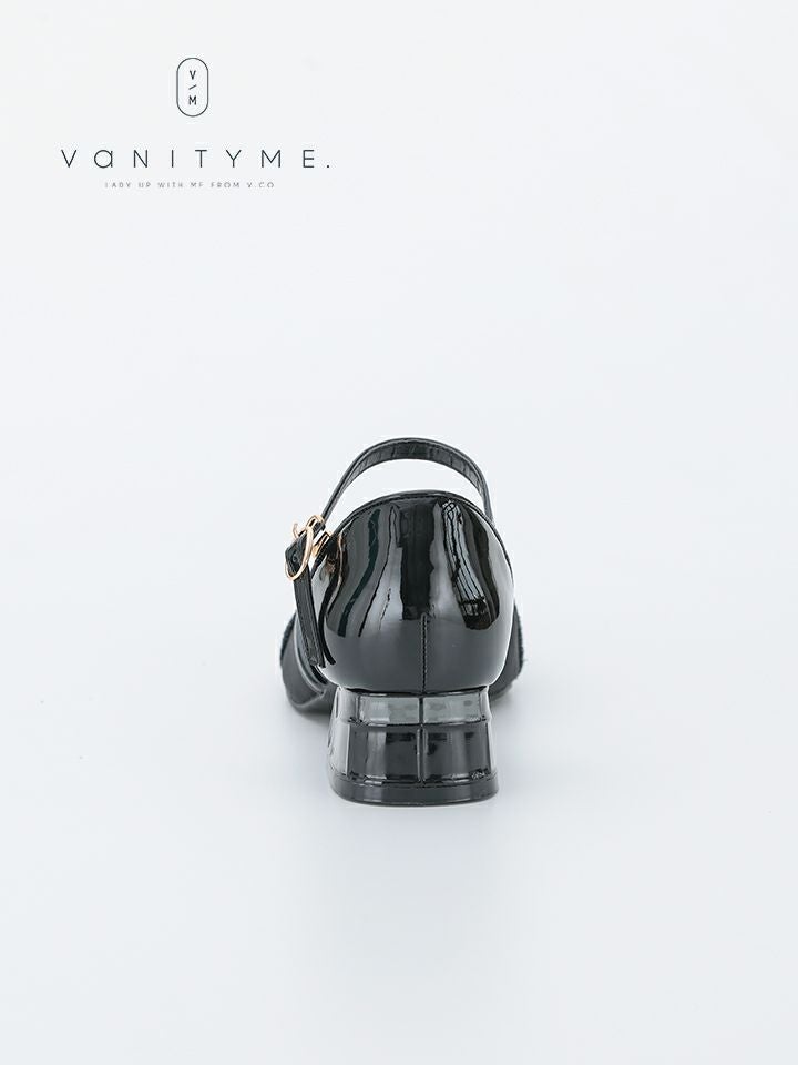 haremode ミラーモザイク グリッターラメ ポインテッドトゥ ヒール パンプス ベージュ・シルバー・ブラック vsh-am-3425