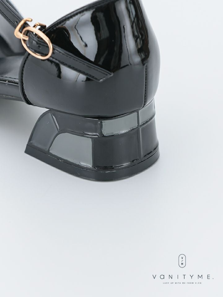 haremode ミラーモザイク グリッターラメ ポインテッドトゥ ヒール パンプス ベージュ・シルバー・ブラック vsh-am-3425