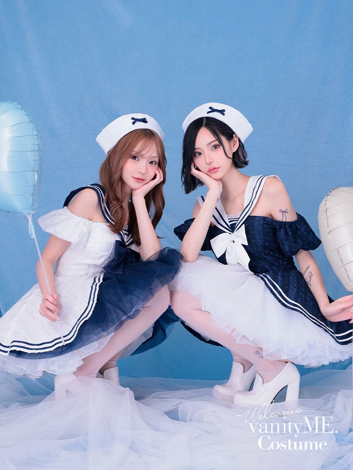 【2点セット】Marine Etoile Sailor マリンエトワールセーラー[ネイビー] vcsot-250235-1a