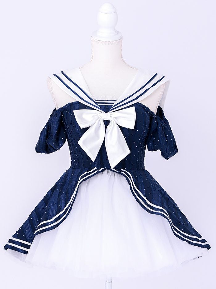 【2点セット】Marine Etoile Sailor マリンエトワールセーラー[ネイビー] vcsot-250235-1a