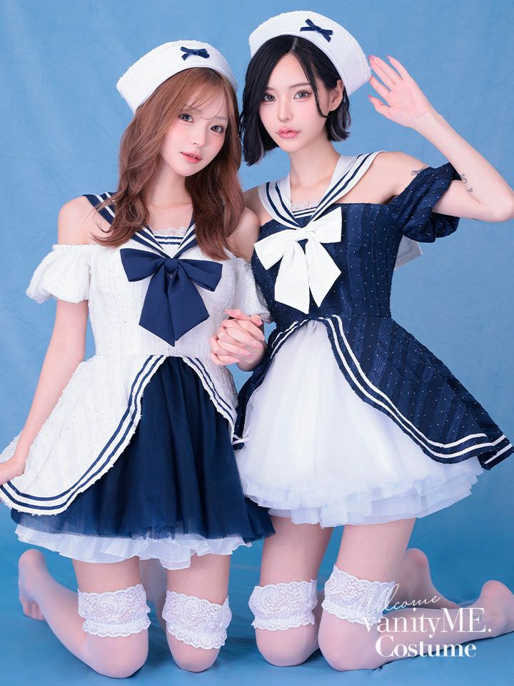 【2点セット】Marine Etoile Sailor マリンエトワールセーラー[ホワイト] vcsot-250235-2a