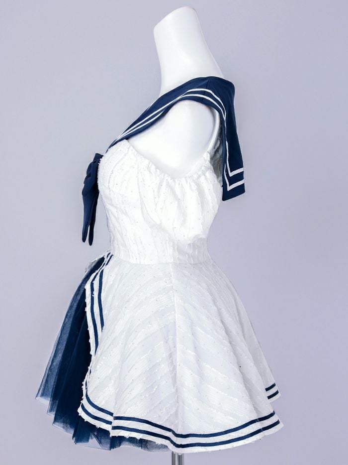 【2点セット】Marine Etoile Sailor マリンエトワールセーラー[ホワイト] vcsot-250235-2a