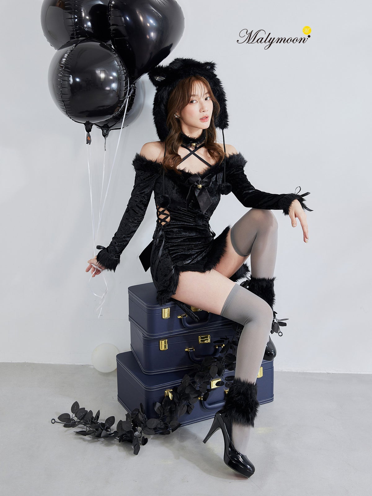 【6点セット】Malymoon マリームーン ノワールベルキャット [ブラック] ml10266