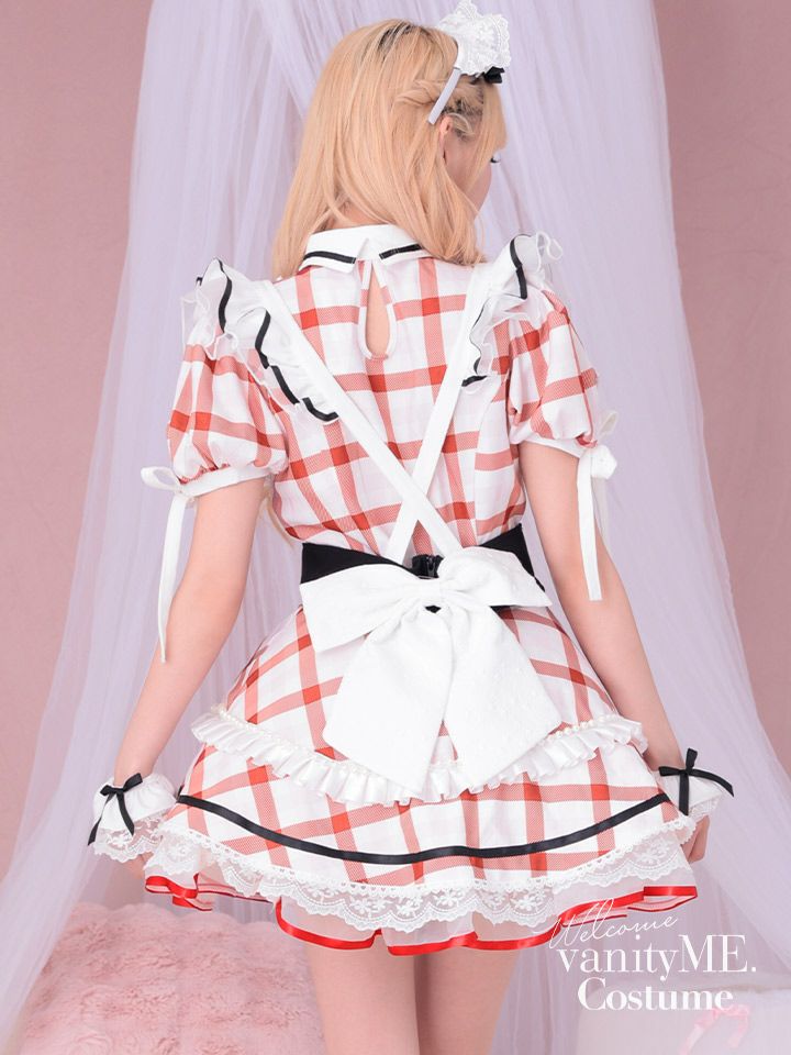 【7点セット】Malymoon マリームーン シャーベットチェックメイド [レッド] ml10251-2