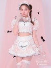 【12点セット】vanityME. × Malymoon ベイビーフリルドットメイド [ホワイト×ピンク] mlcs25040-2