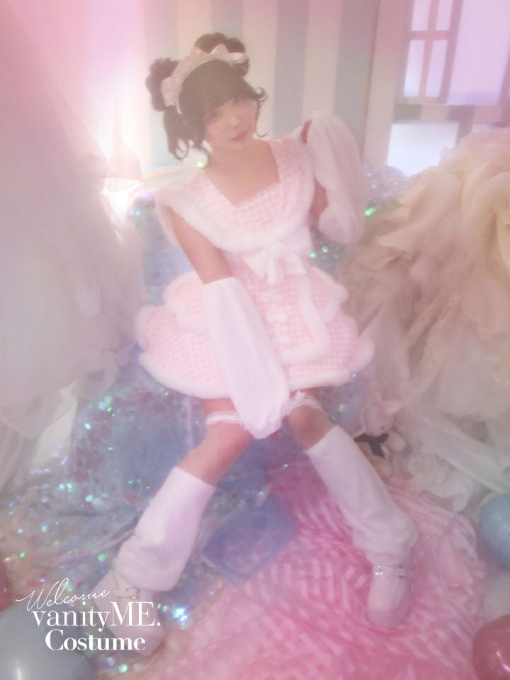 【4点セット】シュガーセーラーガールドレス ピンク vcsmd-250220-1