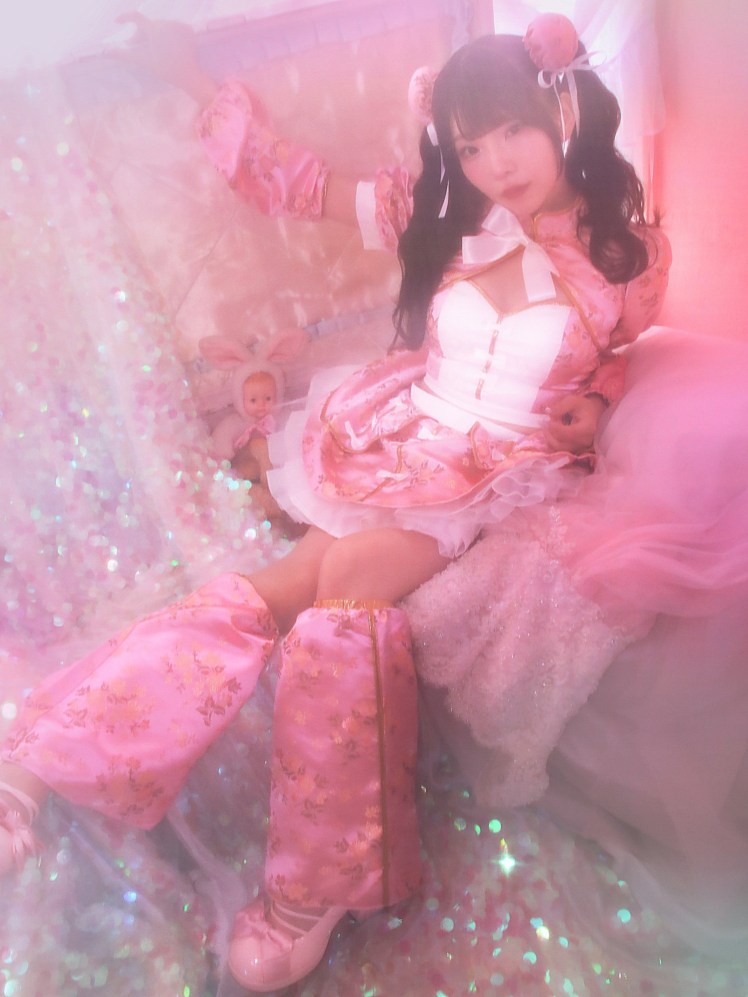 【6点セット】sweet dream china dress!! ピンク vcsch-23987-1