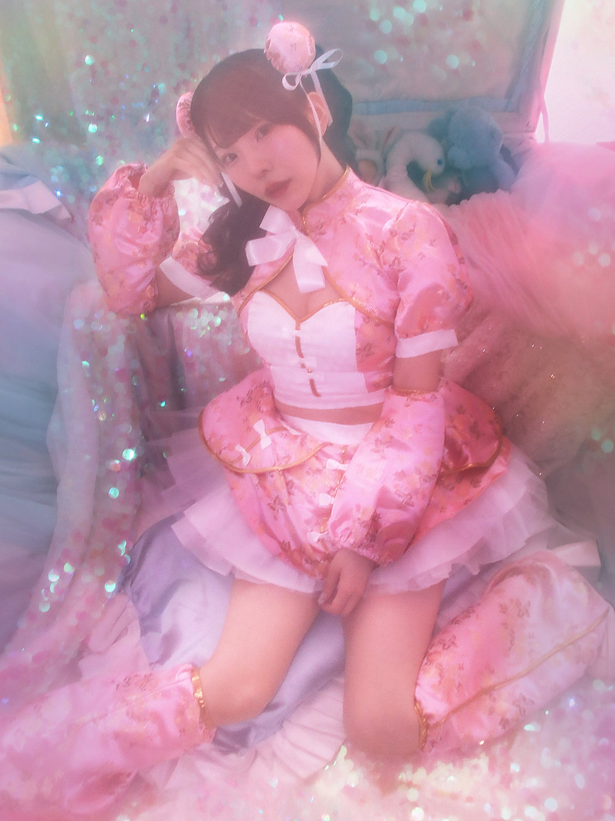 【6点セット】sweet dream china dress!! ピンク vcsch-23987-1