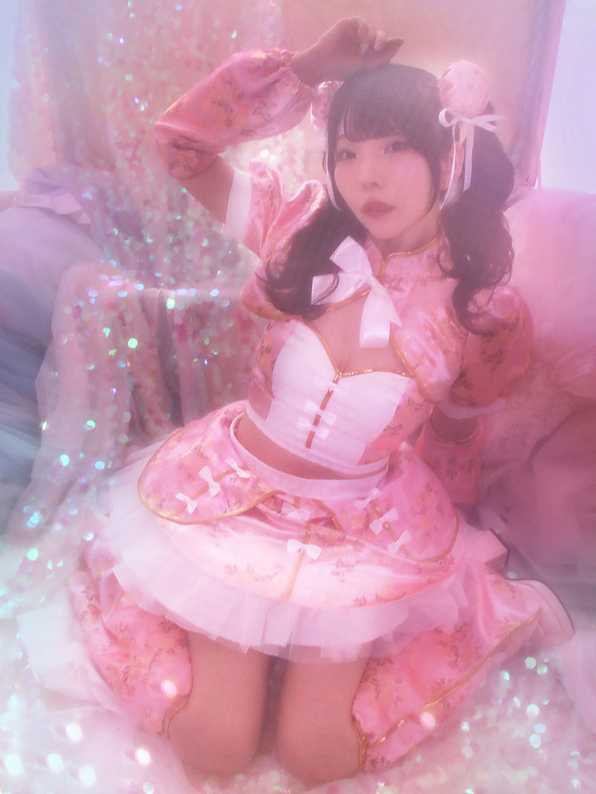 【6点セット】sweet dream china dress!! ピンク vcsch-23987-1