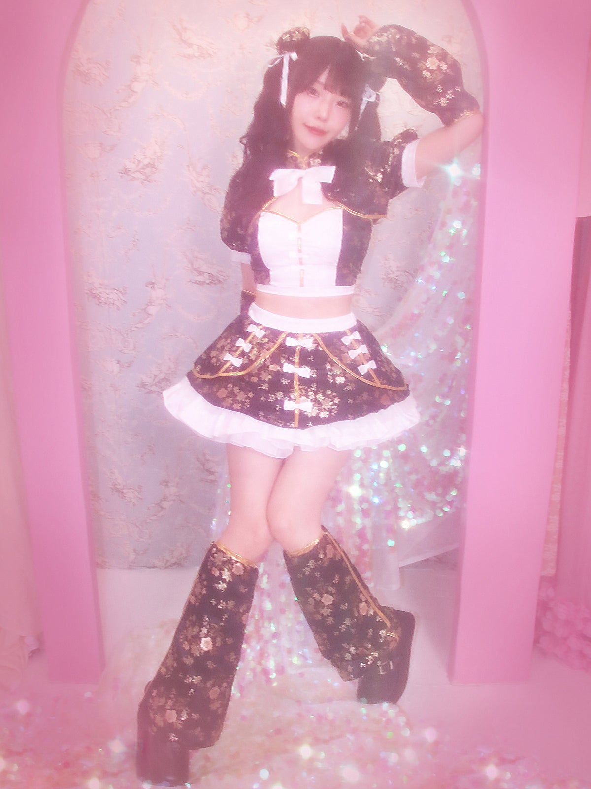 【6点セット】sweet dream china dress!! ブラック vcsch-23987-2