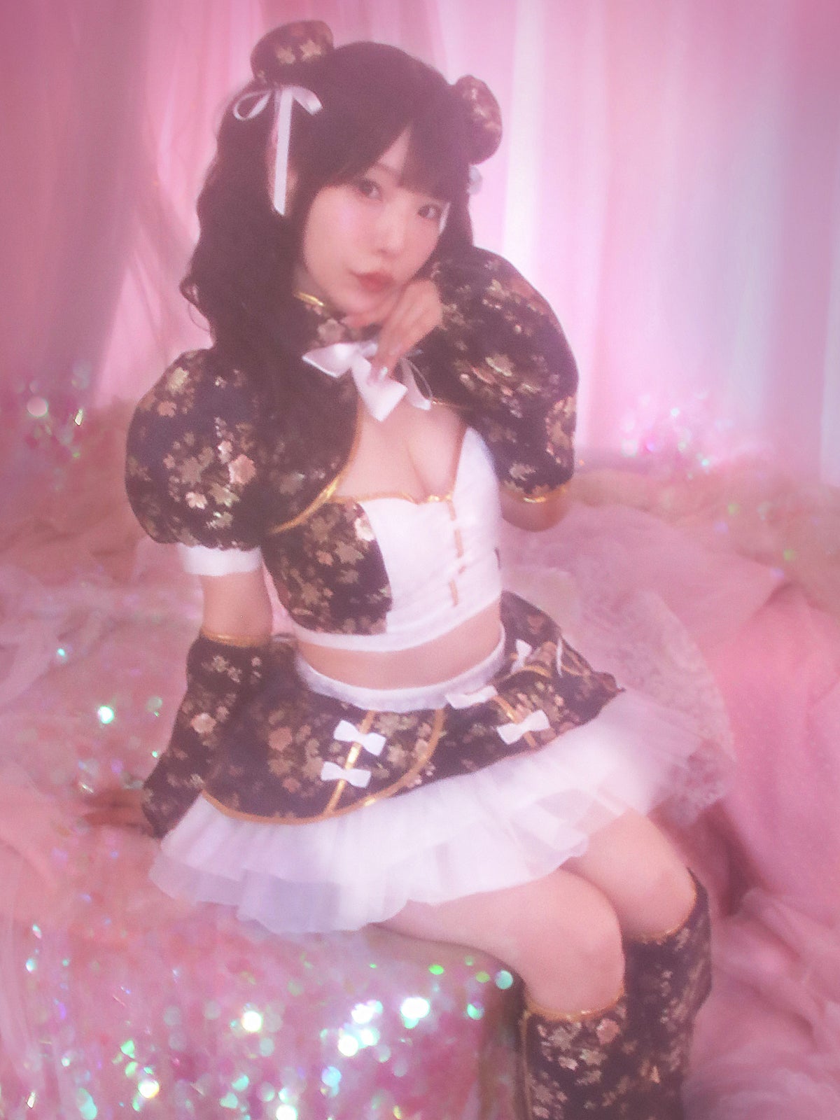 【6点セット】sweet dream china dress!! ブラック vcsch-23987-2