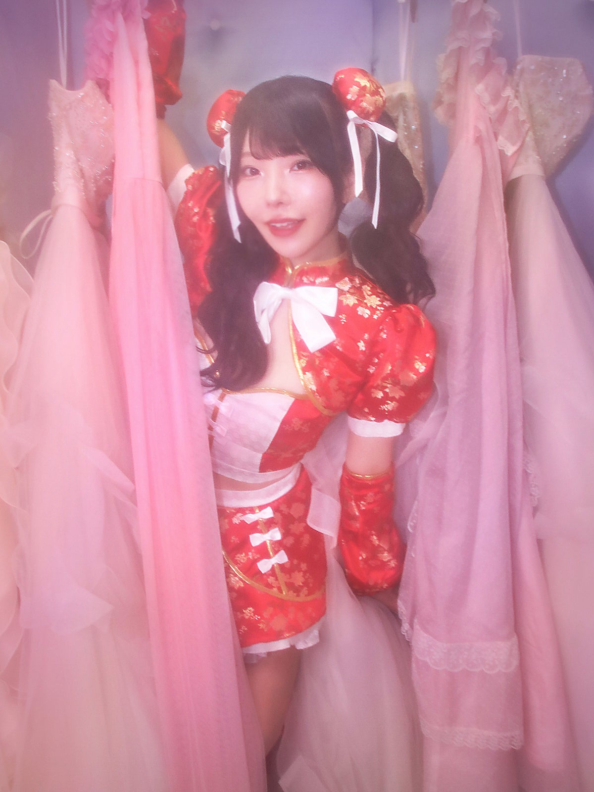 【6点セット】sweet dream china dress!! レッド vcsch-23987-3