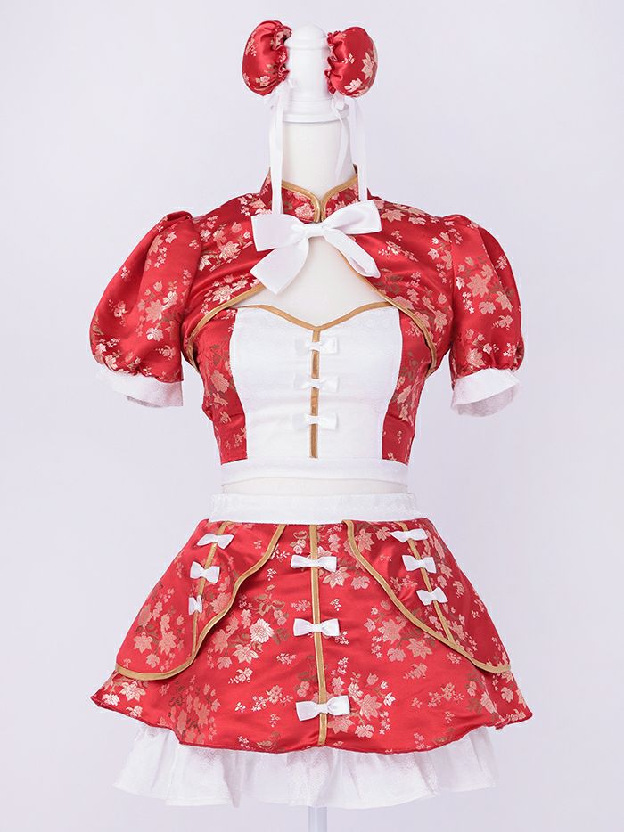 【6点セット】sweet dream china dress!! レッド vcsch-23987-3
