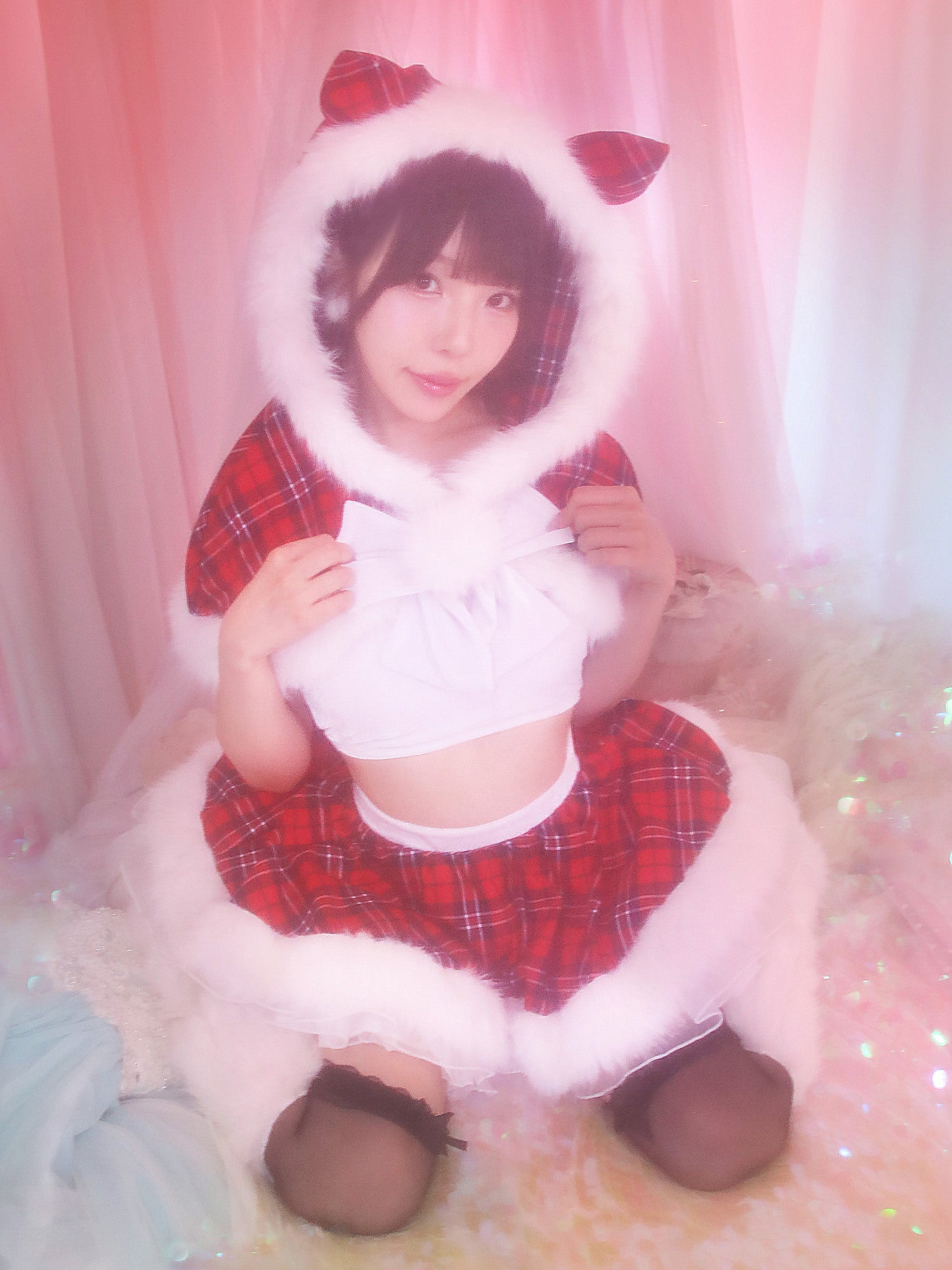 【3点セット】おてんばキャットドレス レッド vcsct-23986-2
