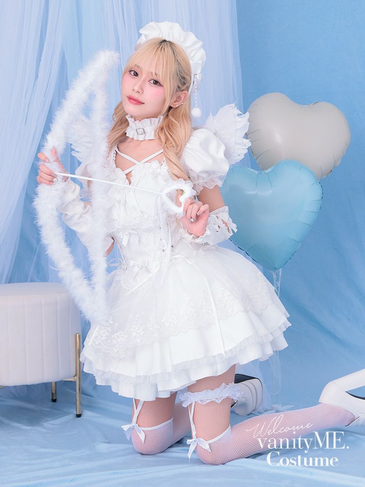 【7点セット】Malymoon マリームーン ゴシックドールエンジェル [ホワイト] ml10249-1